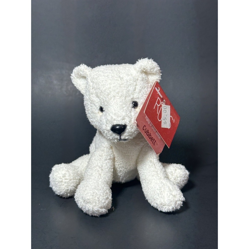Vintage Russ Berrie CUBBETT Polar Bear‎ Cub Bean Bag Plush 4"